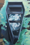 Boot im Sommer II | Öl auf Leinwand | 2018 | 145 x 95 cm