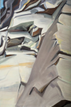 weiße Brüche III | Öl auf Leinwand | 2013 | 120 x 70 cm