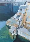 Granitsteinspiegelung II | Öl auf Leinwand | 2018 | 100 x 70 cm